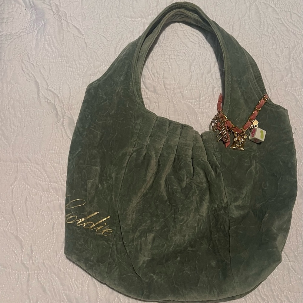 Goldie limited edition 6 purse green with charm bracelet